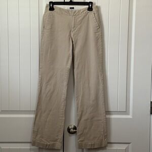 Gap Stretch Pants Womens‎ 2 Regular Khaki Pin Striped Tan Interview Career